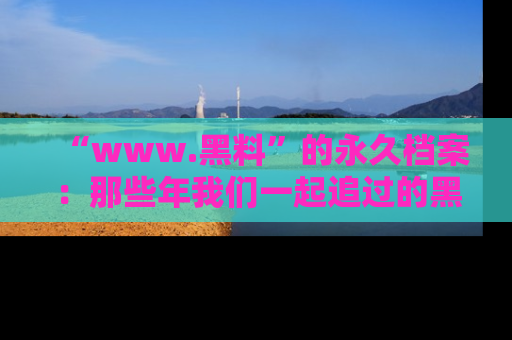 “www.黑料”的永久档案:那些年我们一起追过的黑料真相