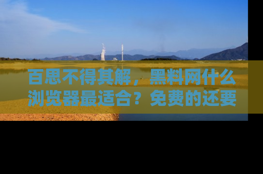 百思不得其解，黑料网什么浏览器最适合？免费的还要能吃瓜太难了！