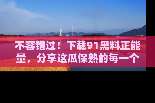 不容错过！下载91黑料正能量，分享这瓜保熟的每一个瞬间！