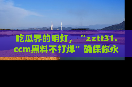 吃瓜界的明灯,“zztt31.ccm黑料不打烊”确保你永不迷路!