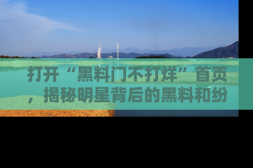 打开“黑料门不打烊”首页，揭秘明星背后的黑料和纷争真相！