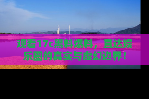 观看17c黑料爆料，直达娱乐圈的真实与虚幻边界！