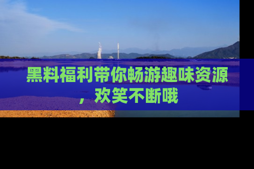 黑料福利带你畅游趣味资源，欢笑不断哦