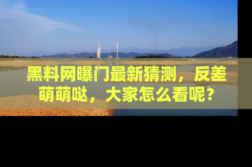 黑料网曝门最新猜测，反差萌萌哒，大家怎么看呢？