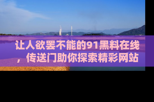 让人欲罢不能的91黑料在线，传送门助你探索精彩网站内幕！