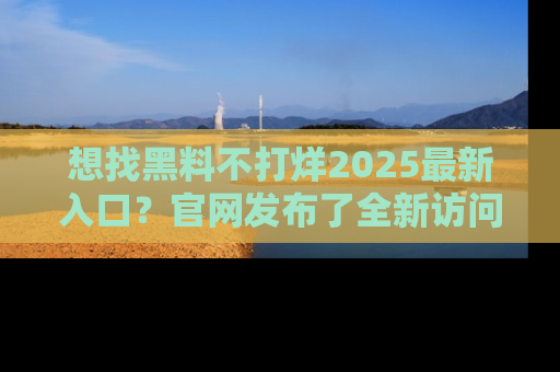 想找黑料不打烊2025最新入口?官网发布了全新访问指南!